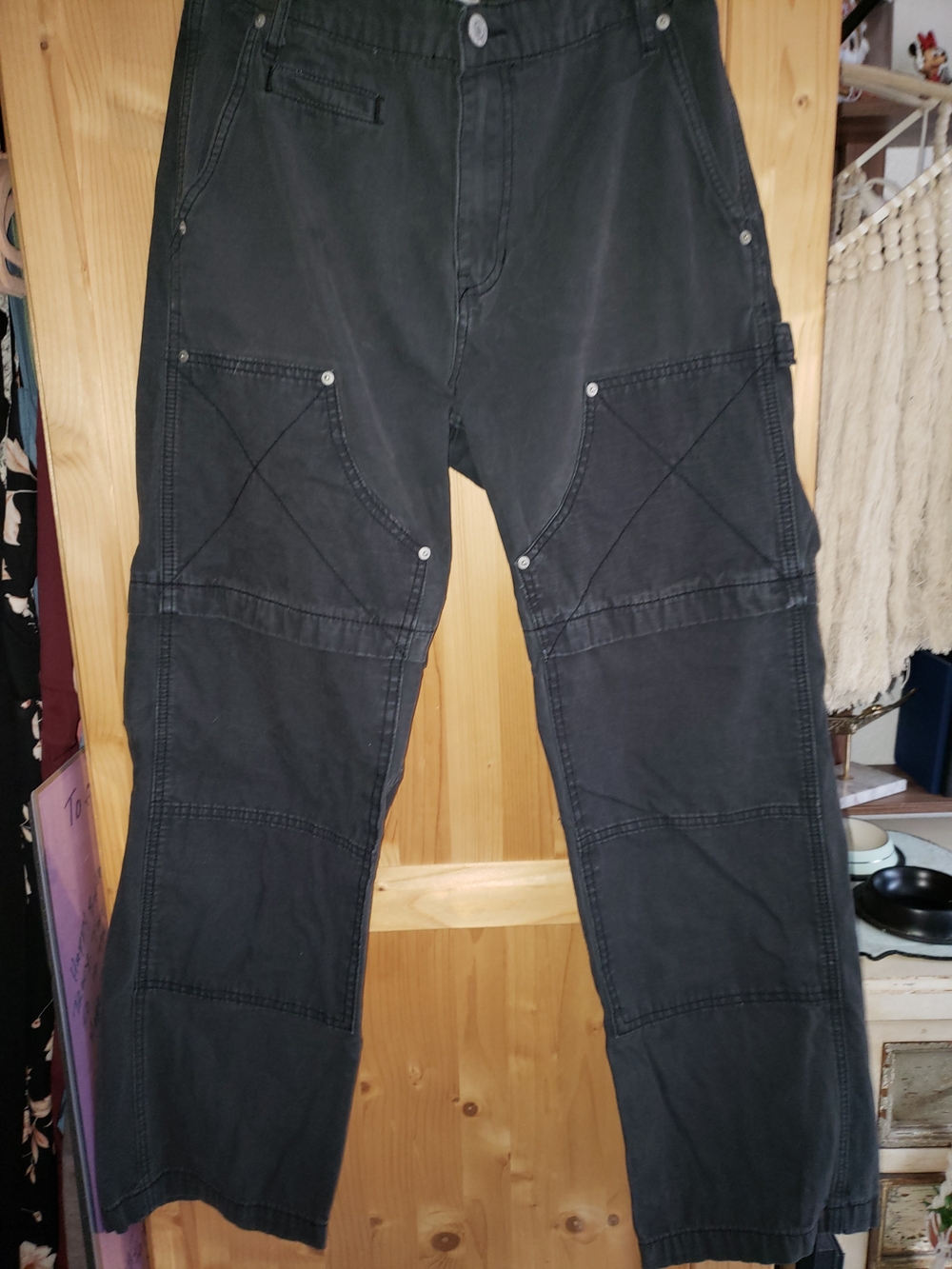 Men's Black Utility Carpenter Pants